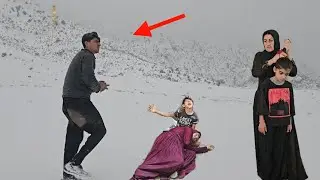 Hussein's life-threatening effort in the snow to save Tayyiba