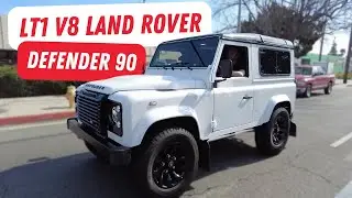 We put an LT1 V8 in a 1986 Land Rover Defender 90 |  Custom Build | Fusion Motor Company
