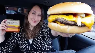 Trying McDonald's Quarter Pounder with Cheese For the FIRST TIME! First Impression and Review!