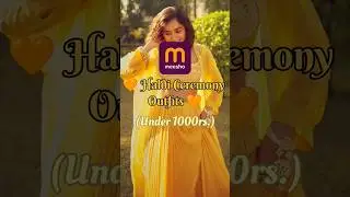 Haldi outfits #meesho #shorts #haldi #fashion #style #fypシ゚viral #wedding