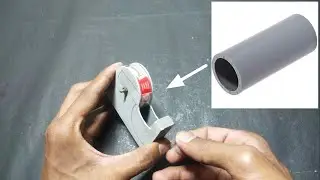 How to make a tape cutter using PVC pipe /make mini dispenser Machine at home/diy with PVC