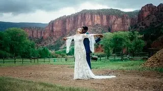 Intimate Wedding at an A Frame Cabin in the Mountains of Colorado | Colorado Elopement Videographer