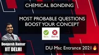 DU MSc ENTRANCE 2021 | Most Probable Question Series |