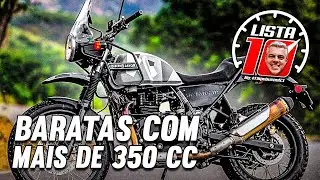 10 MOTOS BARATAS COM MAIS DE 350 CILINDRADAS PRA VOCÊ COMPRAR AGORA