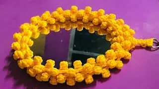 macrame mirror grapes shape new design 2019 | Macrame Art
