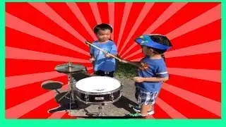Baby playing drums the hawks flock family family vlogger