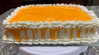 No Bake Orange Cake 🎂|#| Super Fast & Easy Orange Cake with Bread Slices |#|