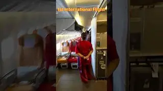 1st International Flight ✈️ 1st Class Experience 😎 Best Airport #airindia #boeing777 #travel