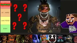 Ranking gier FNAF po TRUDNOŚCI🔥🔥🔥 *tierlista*