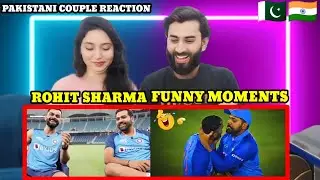 Pakistani🇵🇰Couple React To | Rohit sharma Funny moments|🤣🤣😂