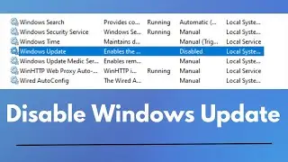How To Stop Windows Update | How To Disable Windows Update | Stop / Disable Windows 10 & 11 Update