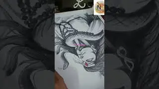 lord Shiva pencil shading//drawing of lord Shiva #artclass #art