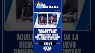 Alvarez da la bienvenida al nuevo gobernador del Guayas tras los recientes cambios de Noboa