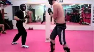 Jeet Kune Do sparring: side kick