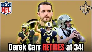 Derek Carr Announces SHOCK Retirement from NFL at 34 | Shoulder Injury Ends His Career Early