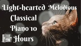 Winter Sparkle Cat Look Art | Light-hearted Melodious Classical Music | 10 Hours Relaxation Ambience
