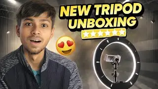 😱 New Tripod Unboxing | Best Tripod + Ring Light for YouTube 🎥🔥