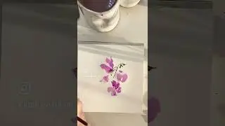 Good morning little Sweet Peas #watercolors  #princetonbrushes  💕