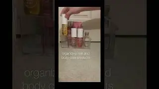 organize hair and body care products with me #organization #shorts