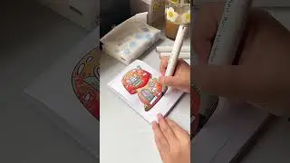 Simple coloring book A6 with chenrui markers ✨ #coloring #coloringisfun #coloringbook #coloringpage