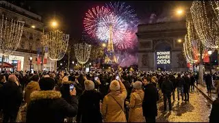 Paris Happy New Year 2026 💥 Paris | Live from Paris Eiffel Tower, Fireworks Paris, New Year France