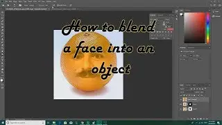 Photoshop: How to blend a face into an object
