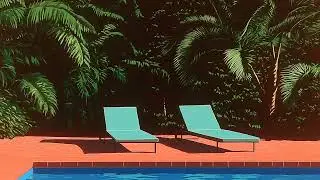 Poolside Summer Shadows | 2 Hour TV Artwork Screensaver (No Music)
