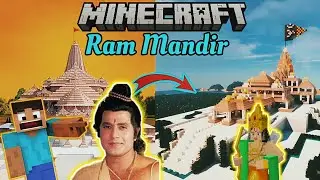 Visiting RAM MANDIR in MINECRAFT!!!