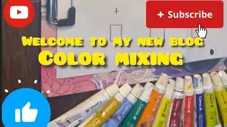 Color Mixing || Red Yellow Blue and White Color Mixing