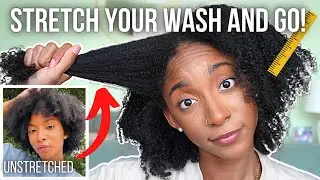 Stretch A Wash and Go on Natural Hair WITHOUT Heat ft. YGN | JaiChanellie