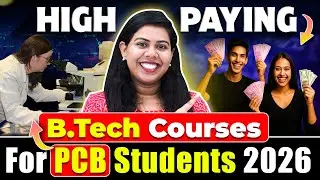 PCB Students: Top 3 High-Paying B.Tech Courses in 2026 #BTech #Eng #PCB #Biotechnology #BTechCollege