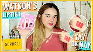 TRENDING! NEW WATSONS LIP AND CHEEK TINT REVIEW (Nasobrahan girl!!) Philippines