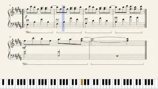 Undertale- His Theme music sheet