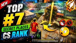 TOP 10 HIDDEN PLACES FOR CS RANK 🤫 || Without Friends & Gloowall || Top 10 Hidden Places Bermuda Map
