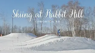 Skiing at Rabbit Hill Snow Resort, Edmonton AB