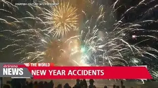 New Year celebrations worldwide spark numerous accidents