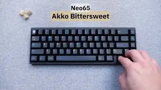 Quiet light tactile switches | Akko BitterSweet | Neo65 | sound test