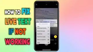 How to Fix if LIVE text is not working