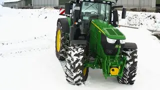 John Deere 6250R Ultimate-Edition im Schnee | Probefahrt - Wetterau