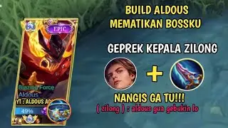 ALDOUS VS ZILONG SOMBONG!! ITEM BUILD ALDOUS ANTI ZILONG | TOP GLOBAL ALDOUS 2025 - Mobile legends