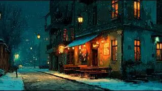 Snowy Alleyway Study Lofi ❄️ Winter Night Ambience & Deep Focus Beats | Study • Focus