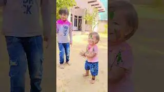 rang leke khelte gulal leke khelte #shorts #holi #dhulandi #atharvnihira #masti #festival