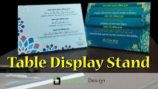 DIY Wooden Table Display Stand with Vinyl Sticker Cover | Easy Tutorial @SmartTrickZone