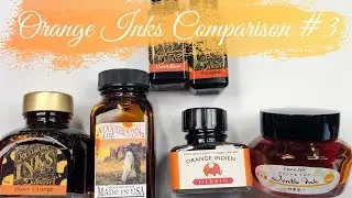 Orange Inks Comparison #3