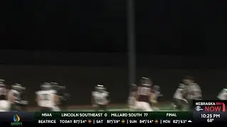 Seward Bluejays fly past Lincoln Northwest Falcons