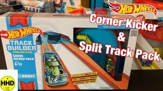 2020 Hot Wheels Track Builder Unlimited Corner Launcher & Split Track Pack Unboxing