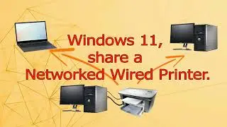 Wired Printer Sharing over network on Windows 11
