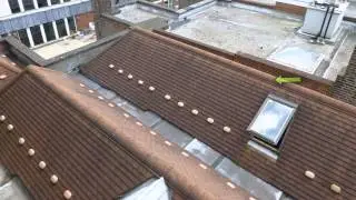 Before and After  new flat roof 3M SD650 Lead Box gutters