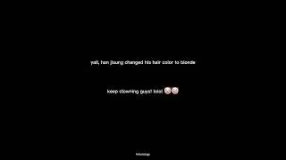 han jisung blonde!