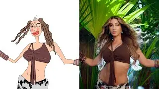 Oh Mama! TETEMA drawing meme || Nora Fatehi || Rayvanny